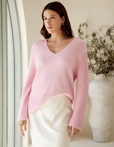 Aere Bubble Gum Pink Sweater Jumper Knit Wool Blend - Size 10 RRP $140 - Bild 1 von 6