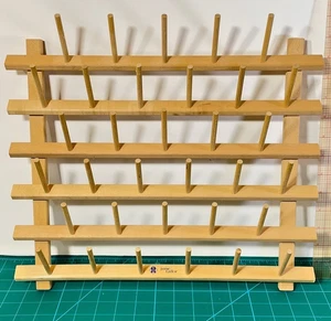 June Taylor Quilting Sewing Wall Thread Rack Holder 33 Spool Cone Organizer - Picture 1 of 3