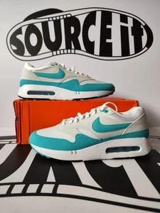 Nike Air Max 1 Blanco/Platino Puro/Polvoriento Cactus 7.5UK/8.5US NUEVO - Imagen 1 de 9
