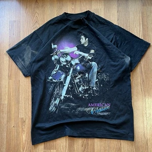 T-shirt moto classica americana Elvis Presley 1992 taglia L - Foto 1 di 10