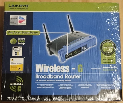 Linksys WRT54G 54 Mbps 4-Port 10/100 Wireless G Router - Image 1 of 4