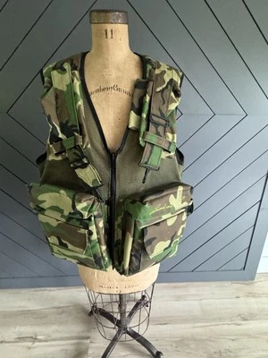 LEONARD LEE RUE Vintage Hunting Fishing Photographer Paintball  VEST MEN Medium - Image 1 of 4