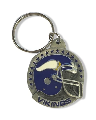 NFL MINNESOTA VIKINGS PEWTER KEYCHAIN KEY RING Cover