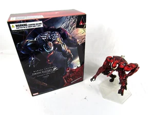 Figurina Venom Play Arts Kai versione limitata a colori completa di scatola + supporto carneficina - Foto 1 di 7