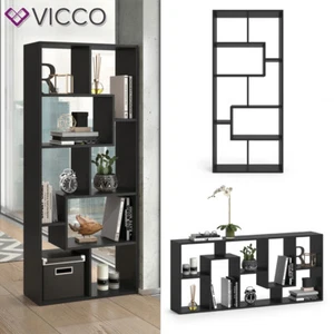 Separador de ambientes Estantería de pie Estantería de pared Noa Black Vicco - Imagen 1 de 8