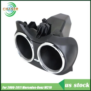 Black Cup Holder Bracket Dual Cup For Benz Mercedes CLS550 CLS63 AMG CLS500 - Picture 1 of 9