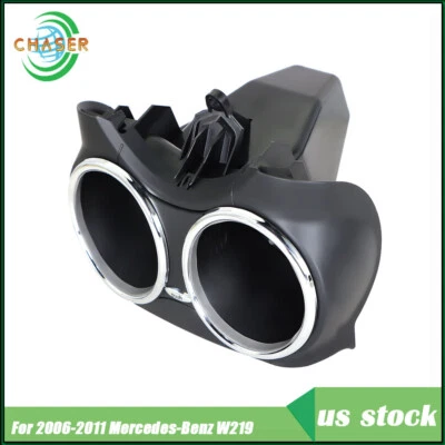Soporte portavasos negro doble copa para Benz Mercedes CLS550 CLS63 AMG CLS500 Foto 1 de 4