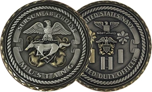U.S. Navy Limited Duty Officer Challenge Coin ~ Antique Finish - Bild 1 von 4