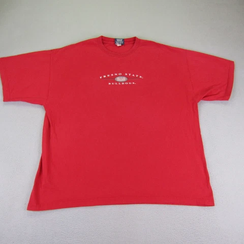 Vintage Fresno State Shirt Mens 2XL XXL Red Jansport Dad Short Sleeve Y2K Tee Cover