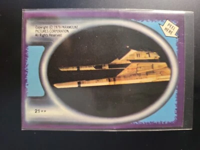 1979 Topps Star Trek The Motion Picture Surak Star ship Sticker Card 21 - Image 1 of 2