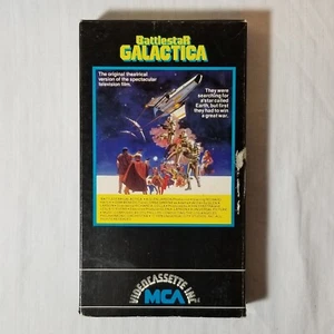 Battlestar Galactica Original Theatrical Version VHS Video Movie MCA RAINBOW 125 - Picture 1 of 12
