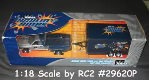 RC2 Dodge Ram 3500 w/Job Trailer "Haulin' Amps" Ideal 1/18 Scale - See Pics New - Picture 1 of 15