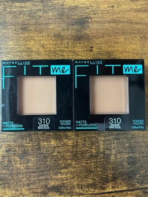 Maybelline Fit Me Matte + Poreless Pressed Powder Compact #310 SUN BEIGE 2-pack - Image 1 of 3