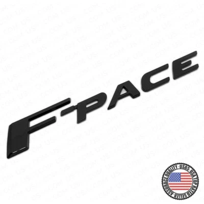 Jaguar F-PACE Liftgate Trunk Car Suv Logo Emblem Badge Nameplate R Sport Black - Изображение 1 из 4