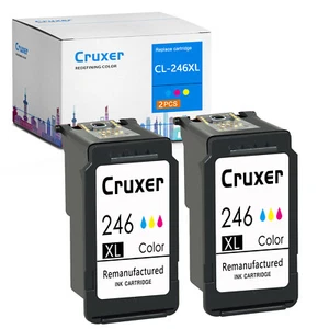 Tinta tricolor 2Pk CL-246XL para Canon CL-246 XL MG2400 MG2924 MG3020 TS3322 MX490 - Imagen 1 de 8