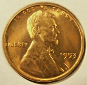1953 P Lincoln Cent - BU from a nice roll - Picture 1 of 7