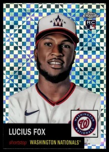 2022 Topps Chrome Platinum Anniversary LUCIUS FOX XFRACTOR #476 NATIONALS RC - Picture 1 of 2