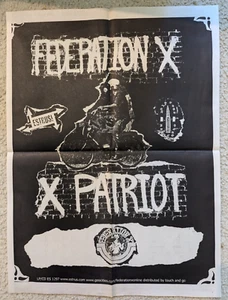 FEDERAZIONE X 2003 X PATRIOTO Estrus Promo Poster Steve Albini Bellingham - Foto 1 di 1