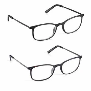 Twin Pack Reading Glasses for Men & Women, 2 Colours, Magnifying +1.0 to +3.5 - Bild 1 von 49