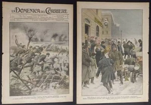 DOMENICA DEL CORRIERE 4/1918 WW1 CAPOSILE, RUSSIA PIETROGRADO - Imagen 1 de 1