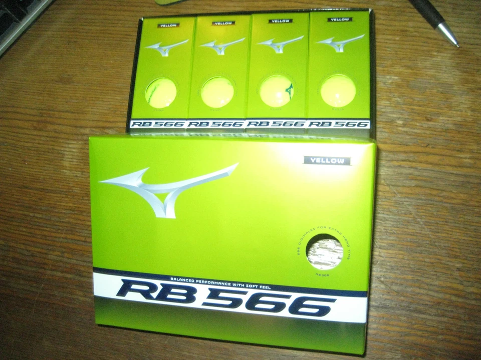 2 docenas de pelotas de golf amarillas para hombre Mizuno RB 566 2024 NUEVAS Foto 1 de 1