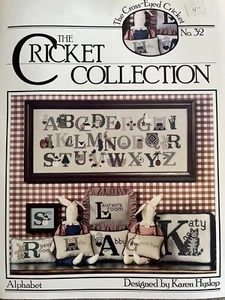 The Cross -Eyed cricket Cross Stitch Pattern And Kit “Alphabet” - Picture 1 of 2