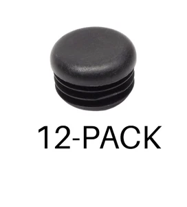 12-Pack Quality Fabricators Black Round End Cap for Zrack - Picture 1 of 2