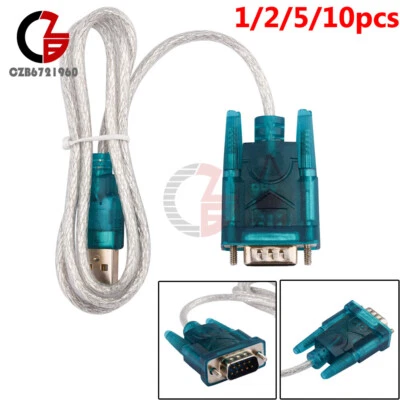1-10X USB to RS232 Serial Port 9 Pin DB9 Cable Serial COM Port Adapter Convertor - Image 1 of 4