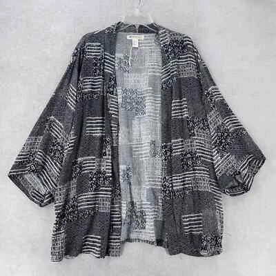 NOVO H&M Coachella Boho Kimono Feminino GRANDE Estampa Patchwork Kimono Natação Cover Up - Imagem 1 de 4