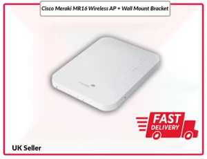 AP inalámbrico Cisco Meraki MR16 + soporte de montaje en pared vendedor del Reino Unido MR16 - Imagen 1 de 3