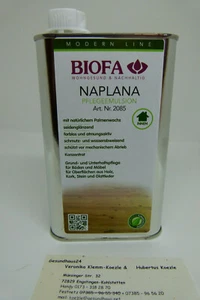 Biofa 2085 Naplana Pflegeemulsion für Holz - Stein - Lino in 0,5 + 1,0 +5,0 + 20 - Bild 1 von 7
