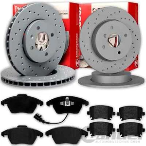 ZIMMERMANN SPORT BREMSSCHEIBEN + BELÄGE VORNE + HINTEN passend für AUDI TT 8J - Afbeelding 1 van 5