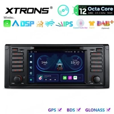 XTRONS 7Zoll Android 13.0 Auto Autoradio 8-Kern GPS Navi DVD DSP RDS für BMW E39 - Bild 1 von 4