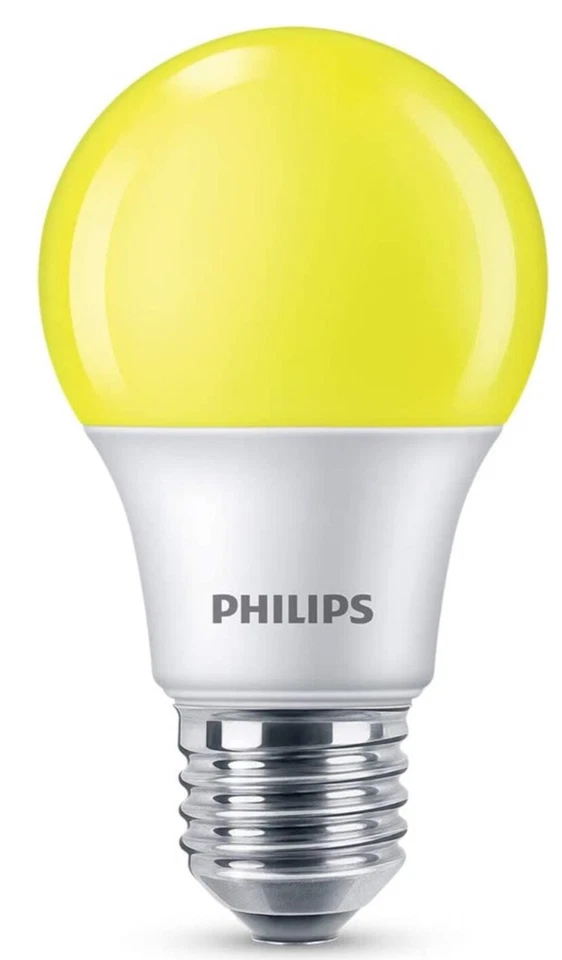 Philips 60w Equivalent Yellow A19 Medium Base LED 8w Equivalent Bug Light Bulb - Image 1 of 1