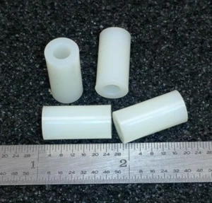 NYLON SPACERS 3/8" ROUND #10 HOLE 3/4" LONG - 40 pcs - Picture 1 of 1