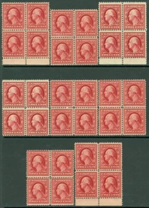EDW1949SELL : USA 1908 Scott #332. 8 Blocks of 4. All MNH & PO Fresh. Cat $480. - Picture 1 of 2