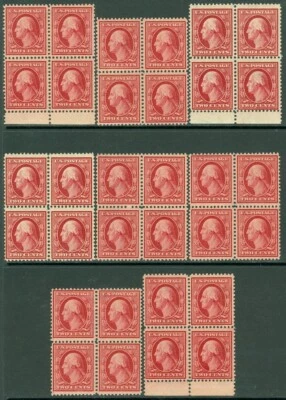 EDW1949SELL : USA 1908 Scott #332. 8 Blocks of 4. All MNH & PO Fresh. Cat - Image 1 of 2