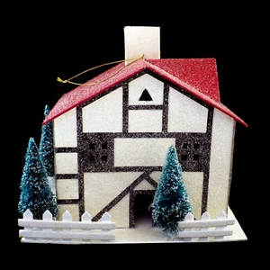 GERMAN ALPINE CHRISTMAS VILLAGE / MARTHA STEWART / "ALPINE COTTAGE" / XL SIZE - Picture 1 of 5