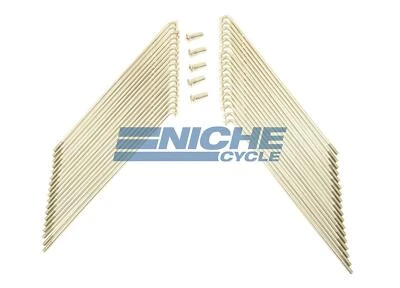 Honda CB350 Disc CB360 CB400 Front Wheel Stainless Steel Spokes - Image 1 of 4