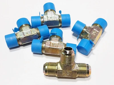 5 WEATHERHEAD C5705x10 Flare Twin 5/8" JIC 37 Tube OD Male UNION TEE 5/8" x 3 - Image 1 of 4