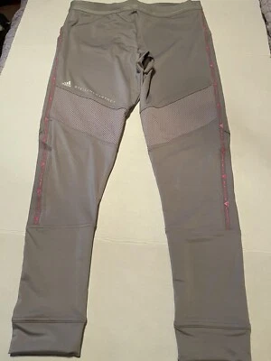 NUEVO CON ETIQUETAS Stella McCartney Adidas Paloma Gris Rendimiento Yoga Correr Leggings L Foto 1 de 4