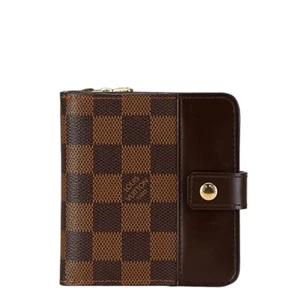 LOUIS VUITTON Damier Compact zip Bifold Wallet compact wallet N61668 【Used】 - Picture 1 of 11