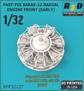 FAST-FIX 1/32 Sakae 12 Resin Engine Front Radial A6M2b RFF32127 - Picture 1 of 4
