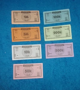 Monopoly City Money - Game Replacement Bills - Picture 1 of 1