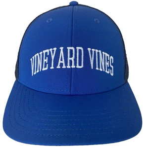 Vineyard Vines Mens Snapback OSFM Performance Trucker Blue Cap Hat - Picture 1 of 10