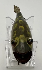 Extremely Rare Edger Bulge Eye Frog Spot Lure Fishing Tackle - Picture 1 of 3