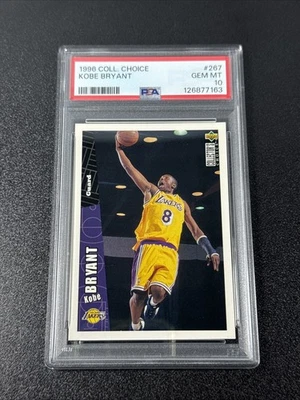 1996 COLLECTOR'S CHOICE #267 KOBE BRYANT ROOKIE RC PSA 10 - Image 1 of 2