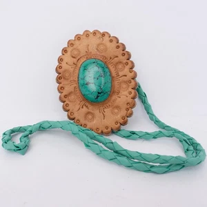 Collar de joyería de cuero genuino trenzado AD American Darling ADJW103D con - Imagen 1 de 2