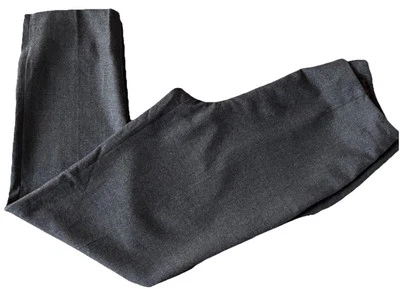 Calça Peserico-Lã Cinza Comprimento do Tornozelo-Tamanho 42-Itália - Imagem 1 de 4