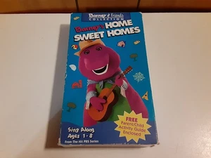 Barney & Friends Collection Barney's Home Sweet Homes VHS White Tape - Foto 1 di 6